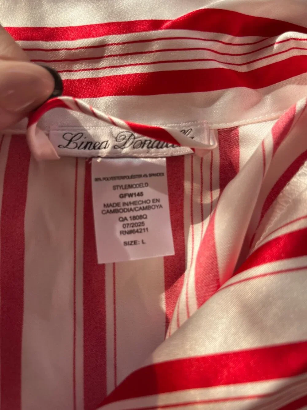 NEW Linea Donatella Gift Wrapper Pajama Set Feather Trim L